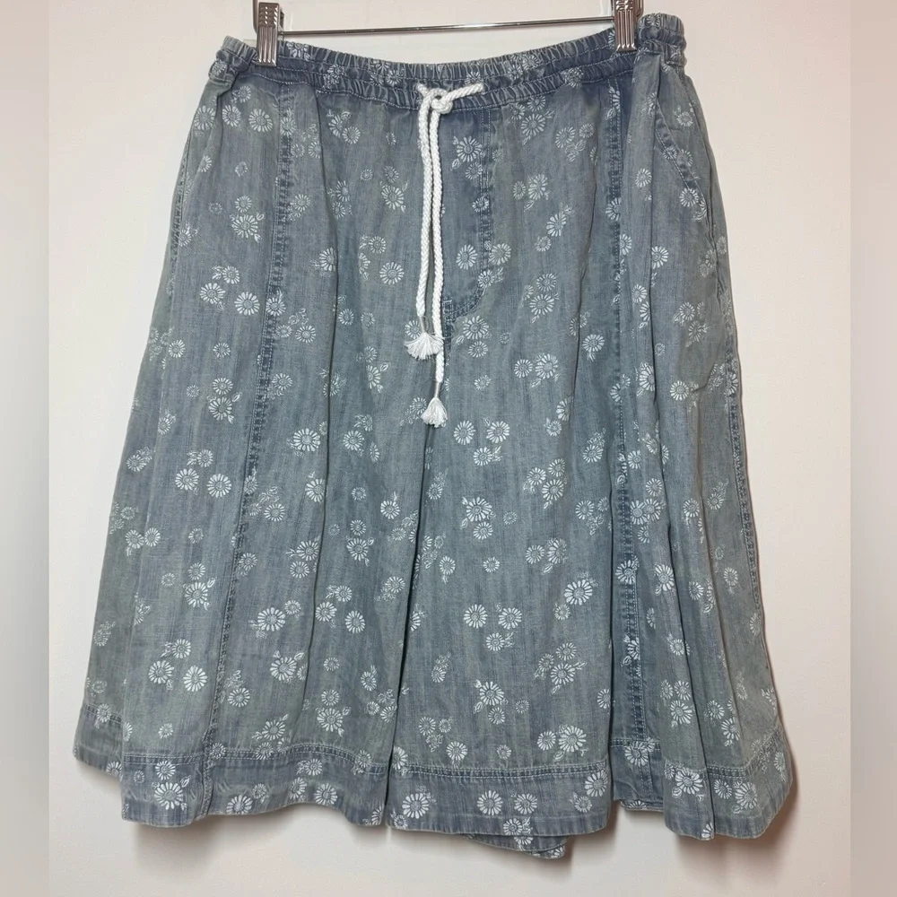 Free People We The Free Distant Lover Printed Culottes NWT Size Small Color: Sky - Picture 6 of 12